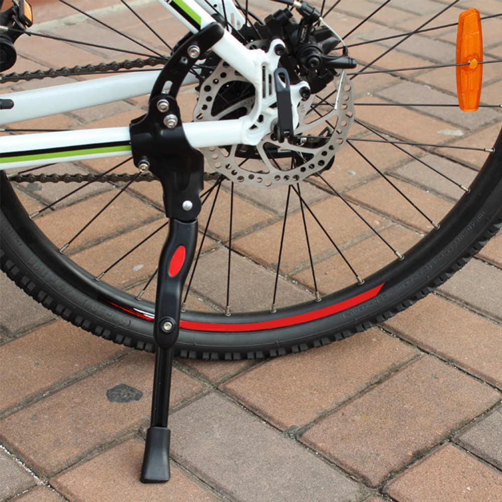 Bicycle Kickstand - Soporte lateral trasero para bicicleta ajustable,