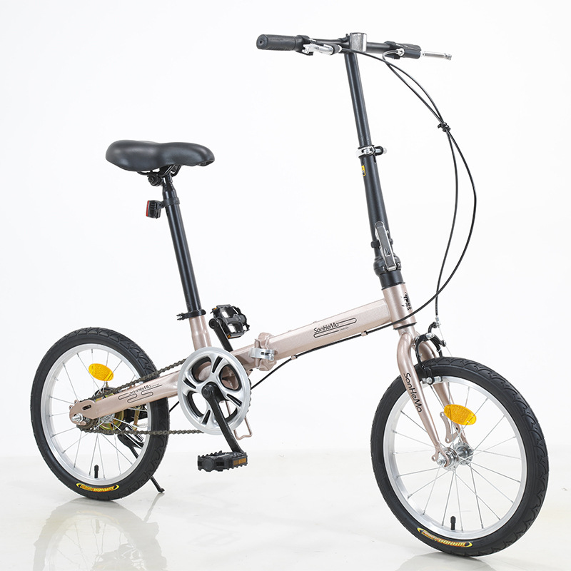 Cycling Low Gear - Bicicleta Plegable Sanhema de 16 Pulgadas,