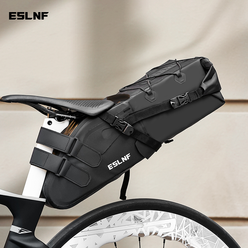 Cycling Gear Organizer - Bolsa de sillín reflectante e impermeable