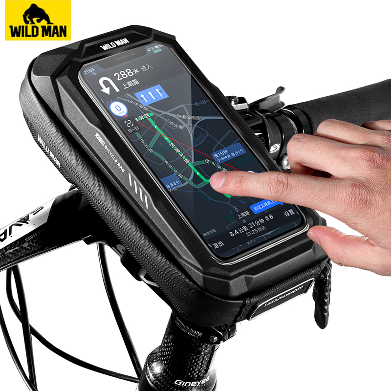 Cycling Gear Organizer - WILD MAN-bolsa para tubo superior delantero