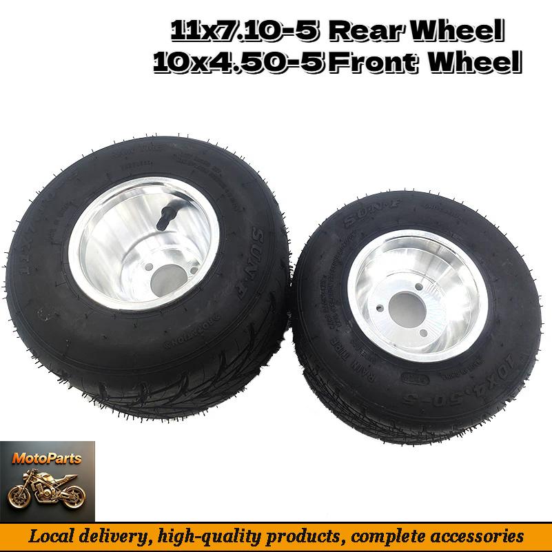 Road Bike Tire - Neumático sin cámara de 10x4.50-5” y
