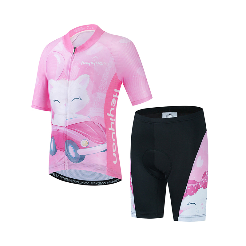 Cycling Gear Kids - KEYIYUAN-Conjunto de Jersey de Ciclismo de