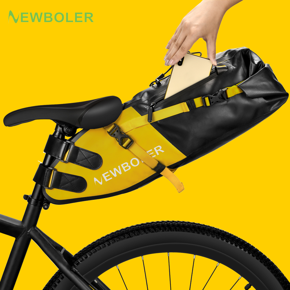 Cycling Gear Organizer - NEWBOLER-bolsa para bicicleta impermeable de 13L,