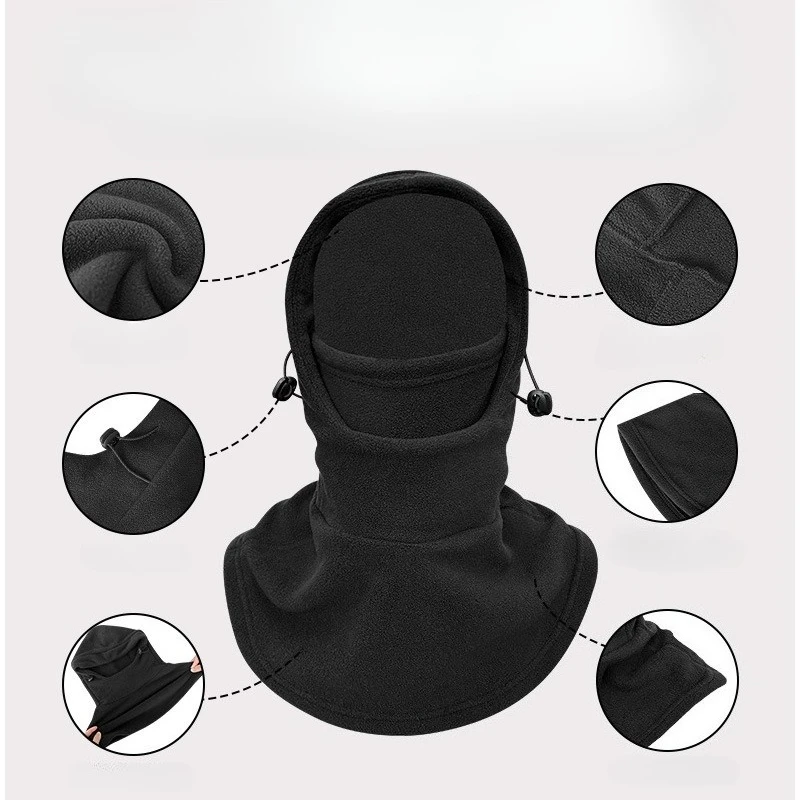 Cycling Gear Weather - Pasamontañas térmico a prueba de viento,