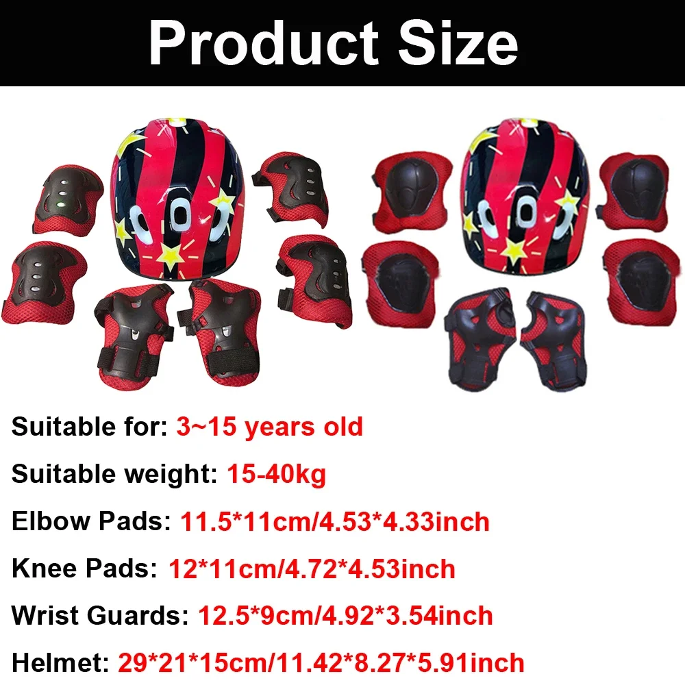 Casco y rodilleras ajustables  - Cycling Gear Kids reseña y precio
