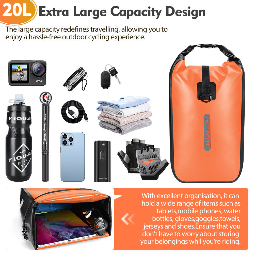 NEWBOLER 10L 20L impermeable c - Cycling Gear Organizer reseña y precio
