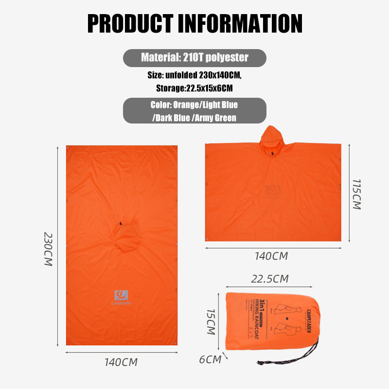 Poncho Impermeable 3 en 1, Lig - Cycling Gear Backpack reseña y precio